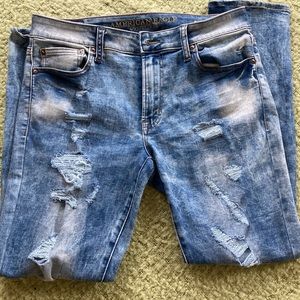American Eagle distressed jeans.